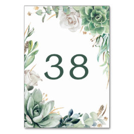 Groen en Goud Trouwtafel Aantal Kaarten