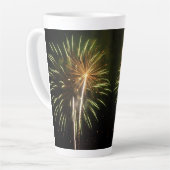Groen en Goud Vuurwerk Vakantievereniging Latte Mok (Linkerhoek)