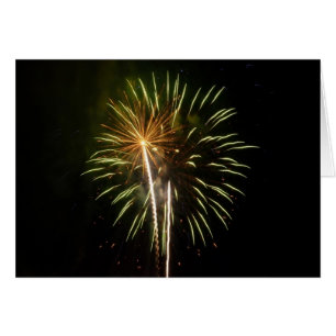 Groen en Goud Vuurwerk Vakantieverjaardagsfeest