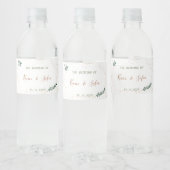 Groen en Goud Waterfles Etiketten (Flessen)