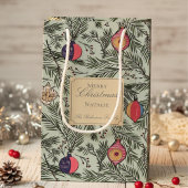 Groen en Goud Xmas Ornamenten Pine Berries Klein Cadeauzakje