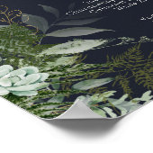 Groen en Goudblad | Navy Trouw Drankmenu Poster (Hoek)