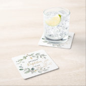 Groen en goudbladerpapier Onderzetter (Insitu)