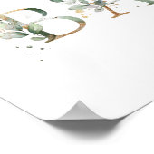 Groen en goudbladertje Welkomstbord Poster (Hoek)