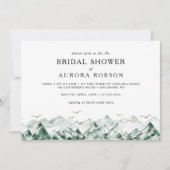 Groen en Gouden Berg Horizontaal Vrijgezellenfeest Kaart (Voorkant)