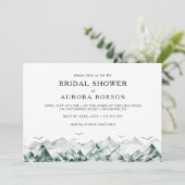 Groen en Gouden Berg Horizontaal Vrijgezellenfeest Kaart (Staand voorkant)