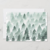 Groen en Gouden Berg Horizontaal Vrijgezellenfeest Kaart (Achterkant)