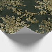  groen en gouden feestdagen cadeaupapier (Hoek)