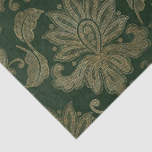  groen en gouden feestdagen tissuepapier (Detail)