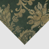  groen en gouden feestdagen tissuepapier (Detail)