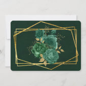 Groen en gouden geometrisch Zul je mijn Bridesmaid Kaart (Achterkant)