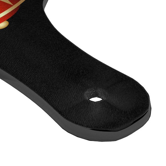 Groen en gouden hardkraker op zwarte snijplaat snijplank (Hoek)