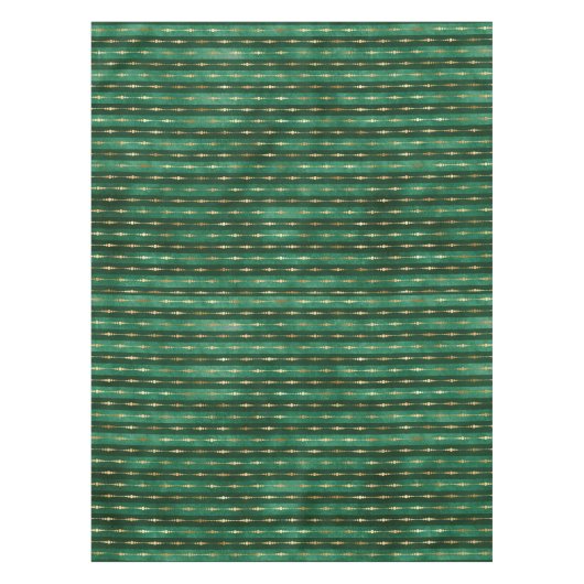 Groen en gouden Kerstmis Tafelkleed (Voorkant)