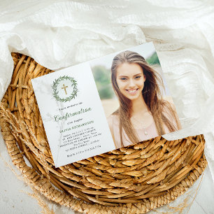 Groen en gouden kruis   Fotobevestiging Kaart