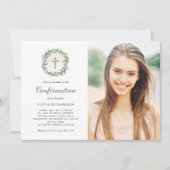 Groen en gouden kruis | Fotobevestiging Kaart (Voorkant)