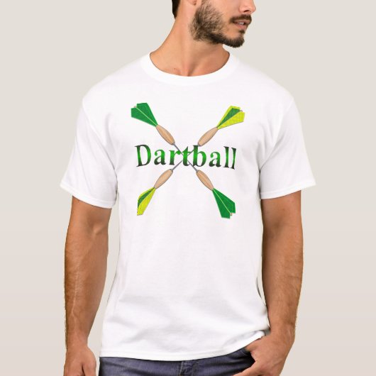 Groen en gouden kunstbal t-shirt (Voorkant)