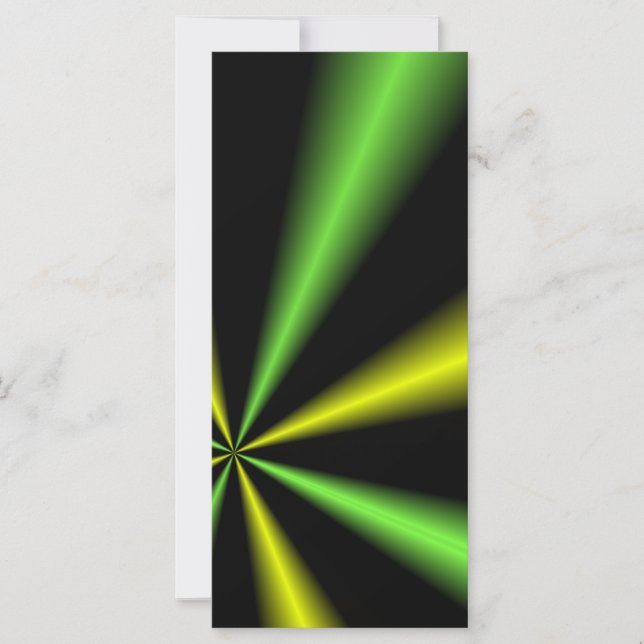 Groen en gouden lichtbalken (Voorkant)