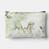 Groen en gouden lijst gepersonaliseerd etui (Voorkant)