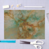 Groen en gouden marmer tissuepapier (Craft)