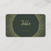 Groen en gouden nieuwe-tabelnummer plaatskaartje (Voorkant)