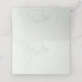 Groen en gouden plaatskaart, boho bruiloft plaatskaartje (Binnenkant ongevouwen)