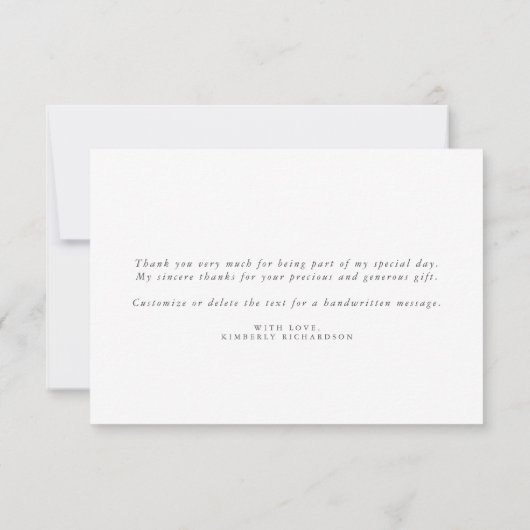 Groen en gouden pompoenen bruidsdouche bedankt (Achterkant)