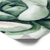 Groen en gouden proefdiner welkom bord poster (Hoek)