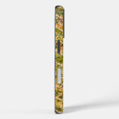 Groen en gouden tie-dye chevronpatroon Case-Mate iPhone case (Achterkant / Rechts)