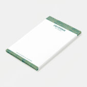 Groen en gouden tropische palmbladeren post-it® notes (Schuin)