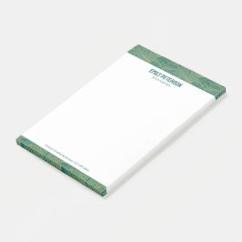 Groen en gouden tropische palmbladeren post-it® notes