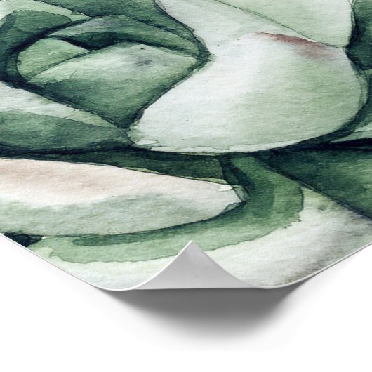 Groen en gouden welkomstbord voor het oefendiner poster (Hoek)