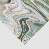 Groen en goudgaren/marmer 3 tissuepapier (Detail)
