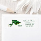 Groen en goudgeel teer, diploma Etiket (Insitu)