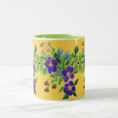  Groen en Goudgeel Tweekleurige Koffiemok (Center)