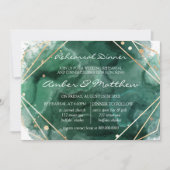 Groen en goudglitter Waterverf repetitie Kaart (Voorkant)