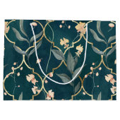 Groen en goudmeel groot cadeauzakje (Achterkant)