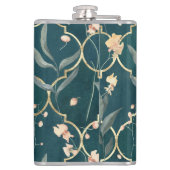 Groen en goudmeel heupfles (Achterkant)