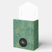 Groen en goudpalmblad bedankdoosjes (Geopend)