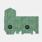 Groen en goudpalmblad bedankdoosjes (Uitgevouwen)