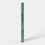 Groen en goudpalmblad samsung galaxy hoesje (Rechterkant)