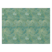 Groen en goudpalmblad tafelkleed (Voorkant (Horizontaal))