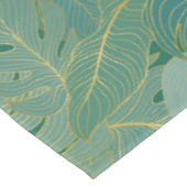 Groen en goudpalmblad tafelkleed (Gekanteld)