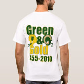 Groen en goudT-shirt T-shirt (Achterkant)