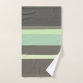 groen en grijs Abstract Strepen Bad Handdoek (Handdoek)