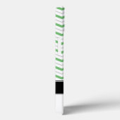 Groen en grijs Chevron Monogram iPad 2/3/4 Hoesje (Achterkant / Rechts)