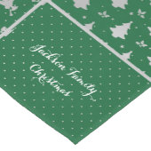 Groen en Grijs Familie Medium Tafelloper (Hoek)