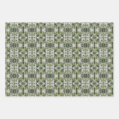 Groen en grijs inpakpapier vel (Voorkant)