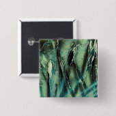 Groen en grijs naar zwart vierkante button 5,1 cm (Voorkant /achterkant)