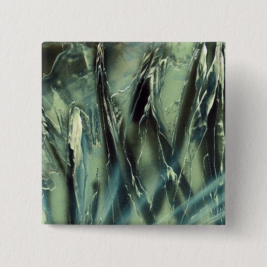 Groen en grijs naar zwart vierkante button 5,1 cm (Voorkant)