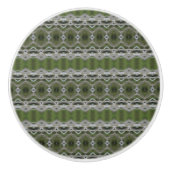 Groen en Grijs Stijlvolle Lade Trek Keramische Knop (Voorkant)